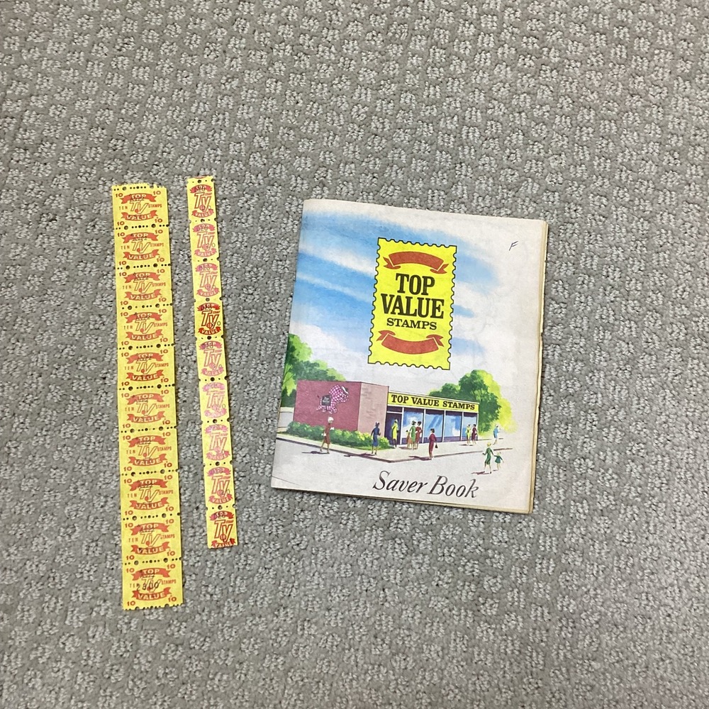 Vintage Top Value Stamps Saver Book Collectible Trading‎ Stamps Advertising